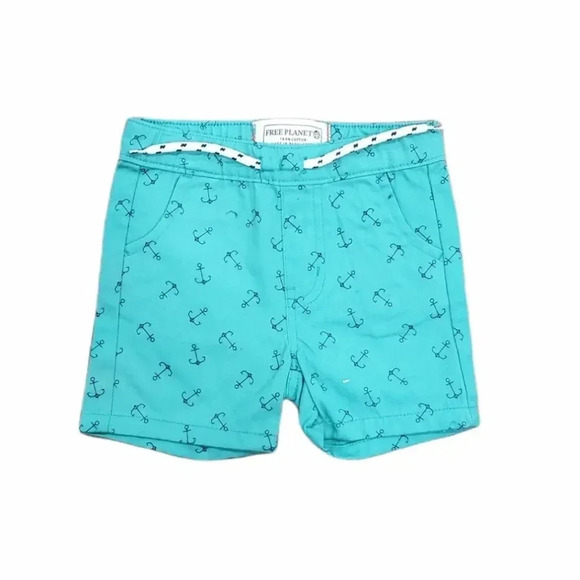 Free Planet Green Anchor Shorts 24M - Picture 1 of 3